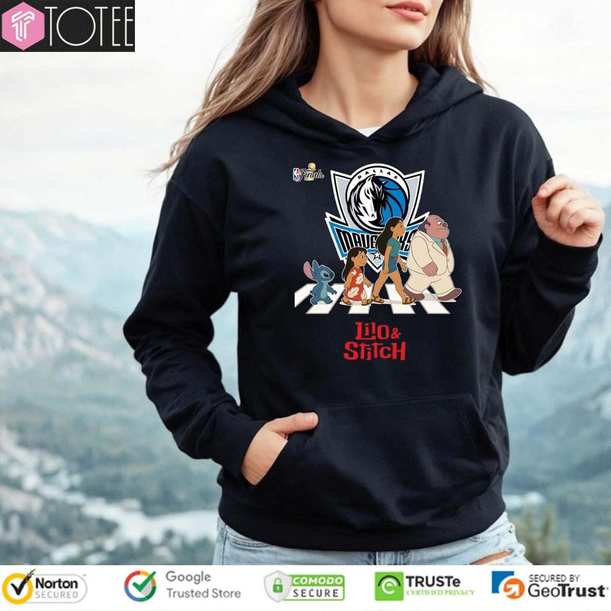 Lilo And Stitch Abbey Road Dallas Mavericks Nba Finals Hoodie