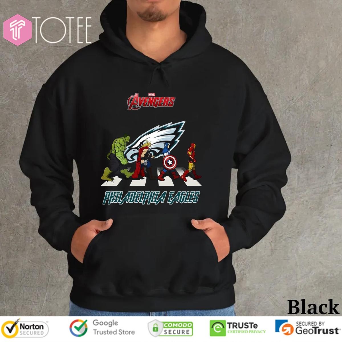 Philadelphia Eagles Marvel Avengers Abbey Road Hoodie