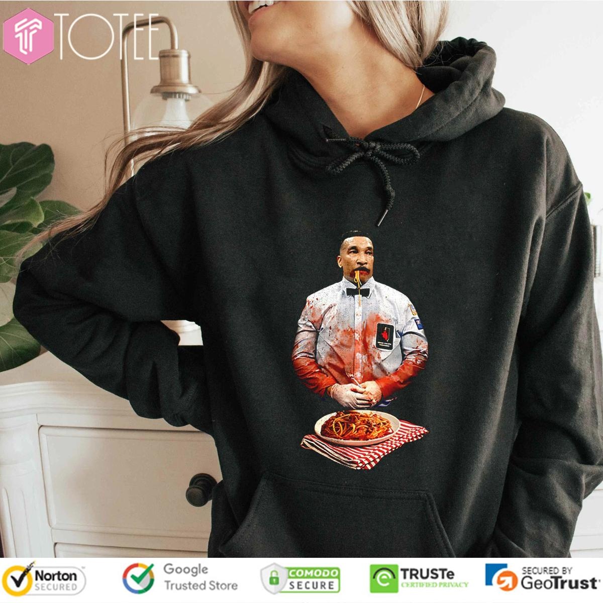 Tony Weeks Eating Bloody Spaghetti Hoodie