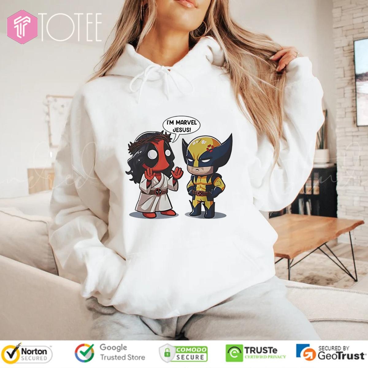 Im Marvel Jesus Deadpool And Wolverine Hoodie