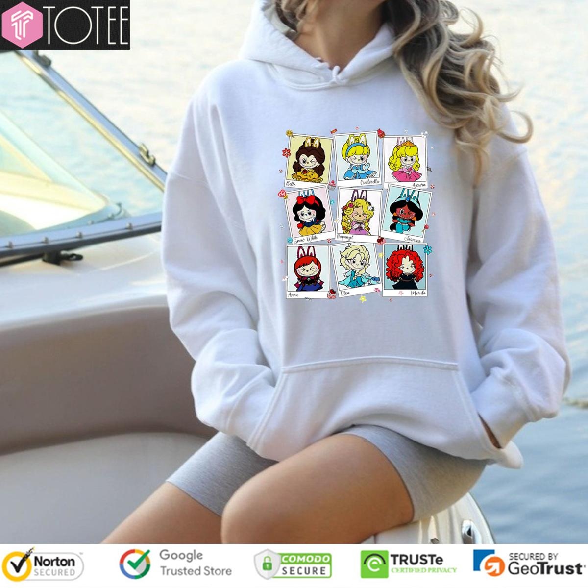 Labubu Parody Disney Princess Chibi Hoodie
