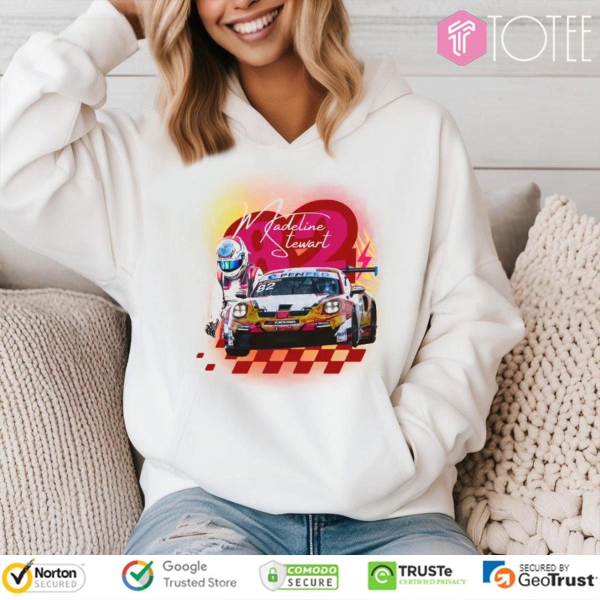 Madeline Stewart 82 Nascar 2025 Incoming Retro Style Hoodie