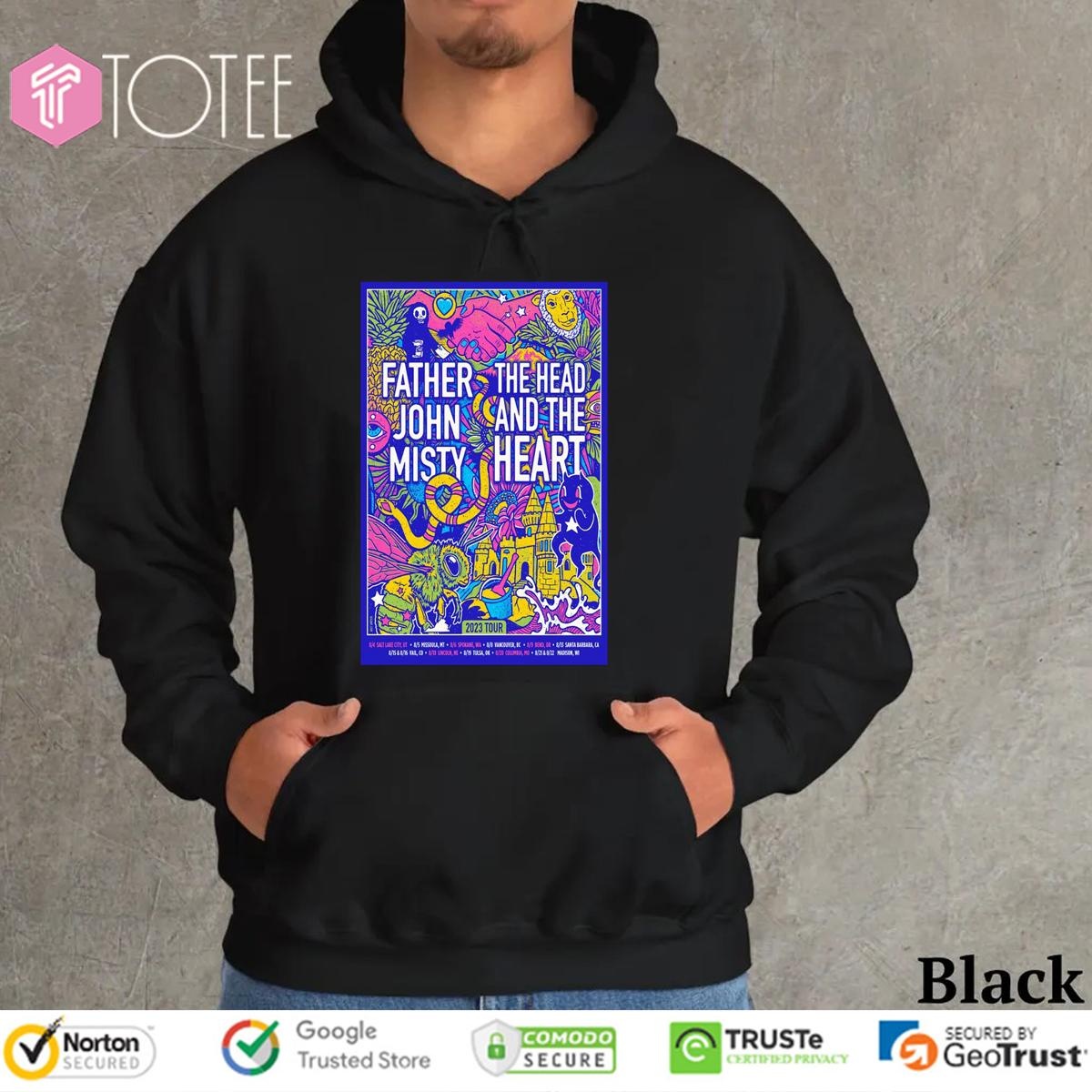Father John Misty The Head And The Heart 2023 Tour Hoodie