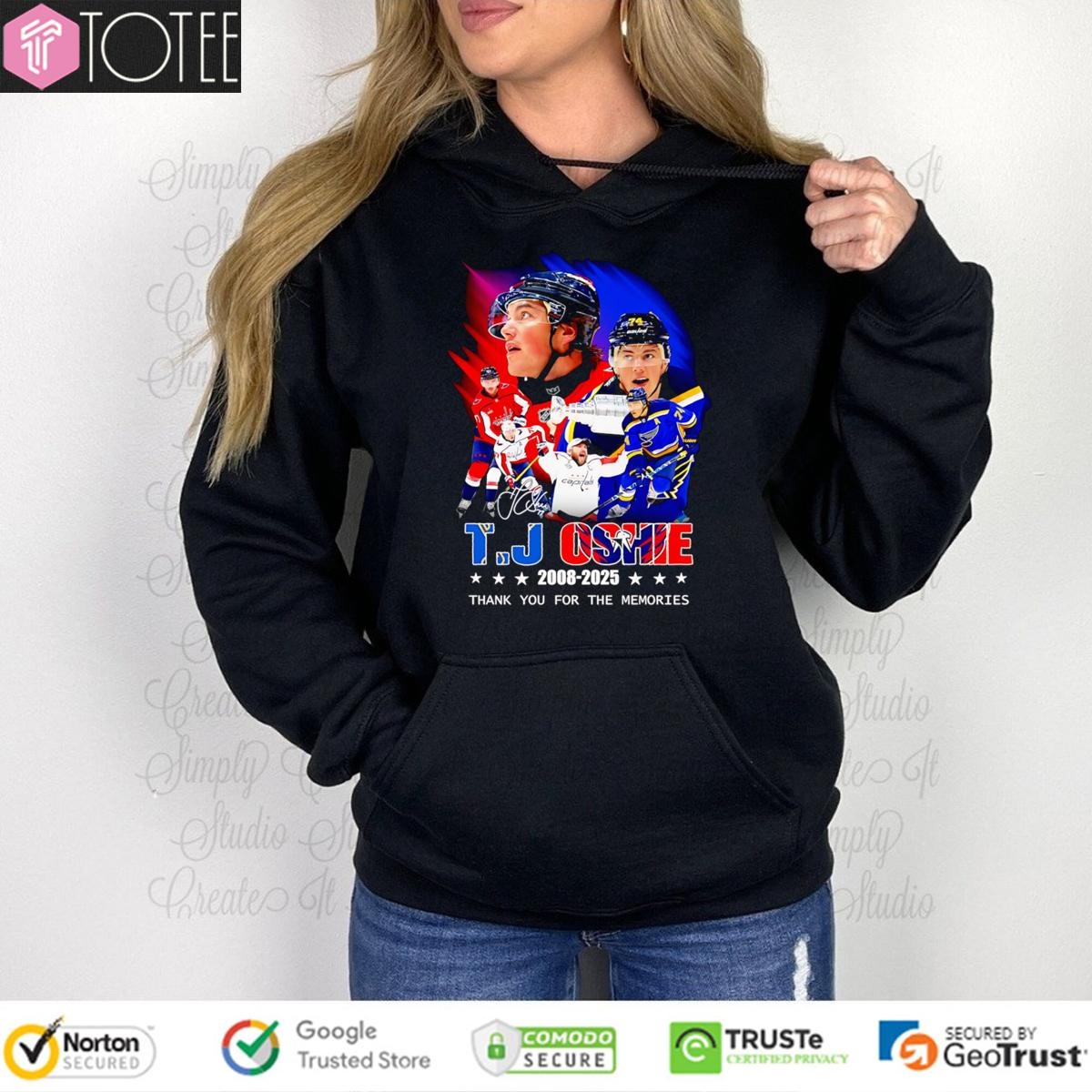 T. J. Oshie Washington Capitals 2008-2025 Signature Hoodie
