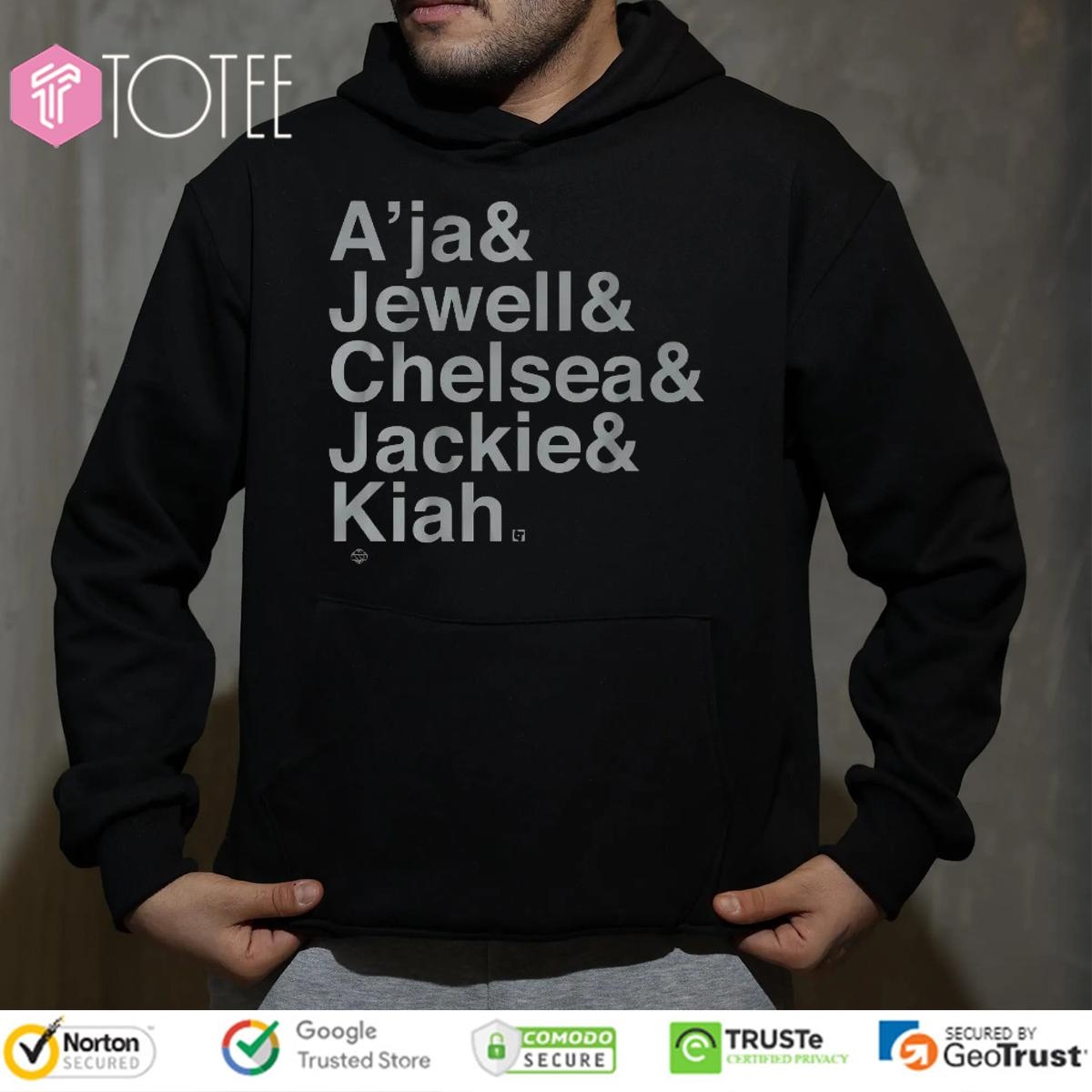 Las Vegas Aces Players Names Aja Jewell Chelsea Jackie Kiah Hoodie