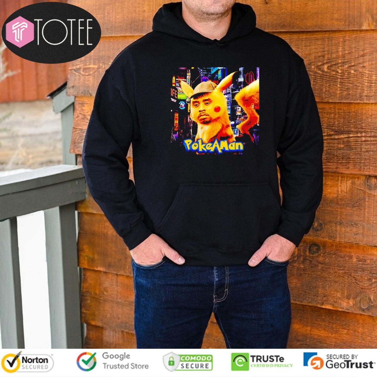 Pokeaman Parody Sean Combs Pikachu Pokemon Hoodie