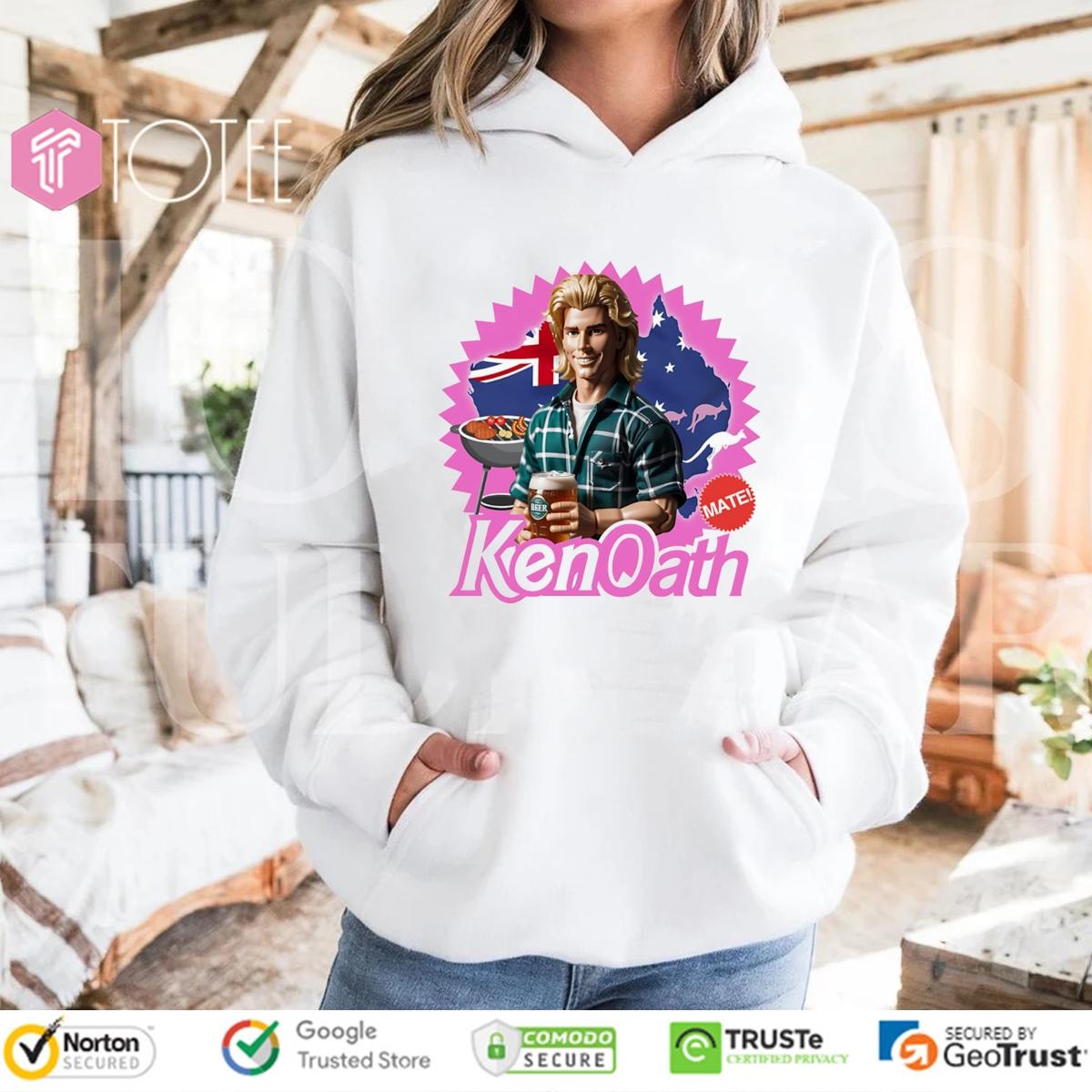 Aussie Bogan Ken Ken Oath Mate Retro Hoodie