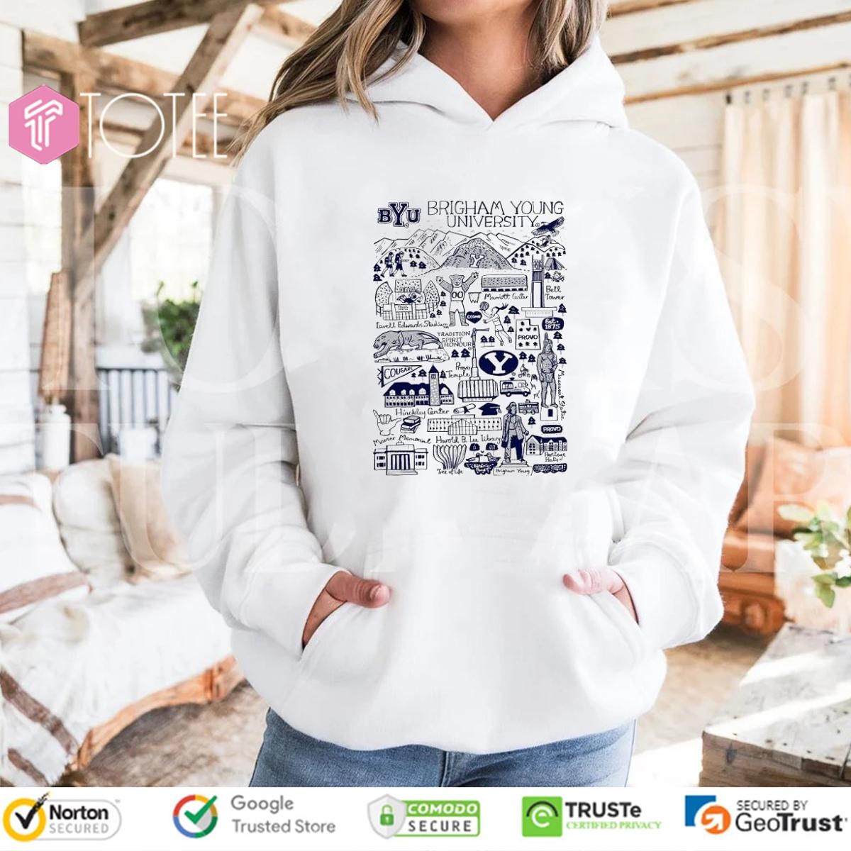 Brigham Young University Art Illustration Hoodie