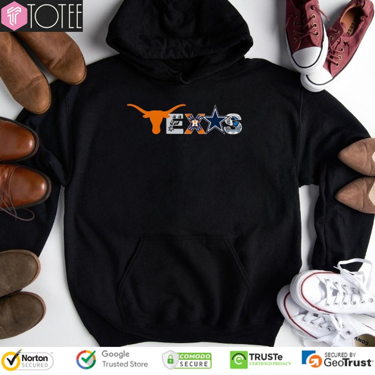 Texas Sports Teams Longhorns Cowboys Astros Mavericks Spurs Hoodie