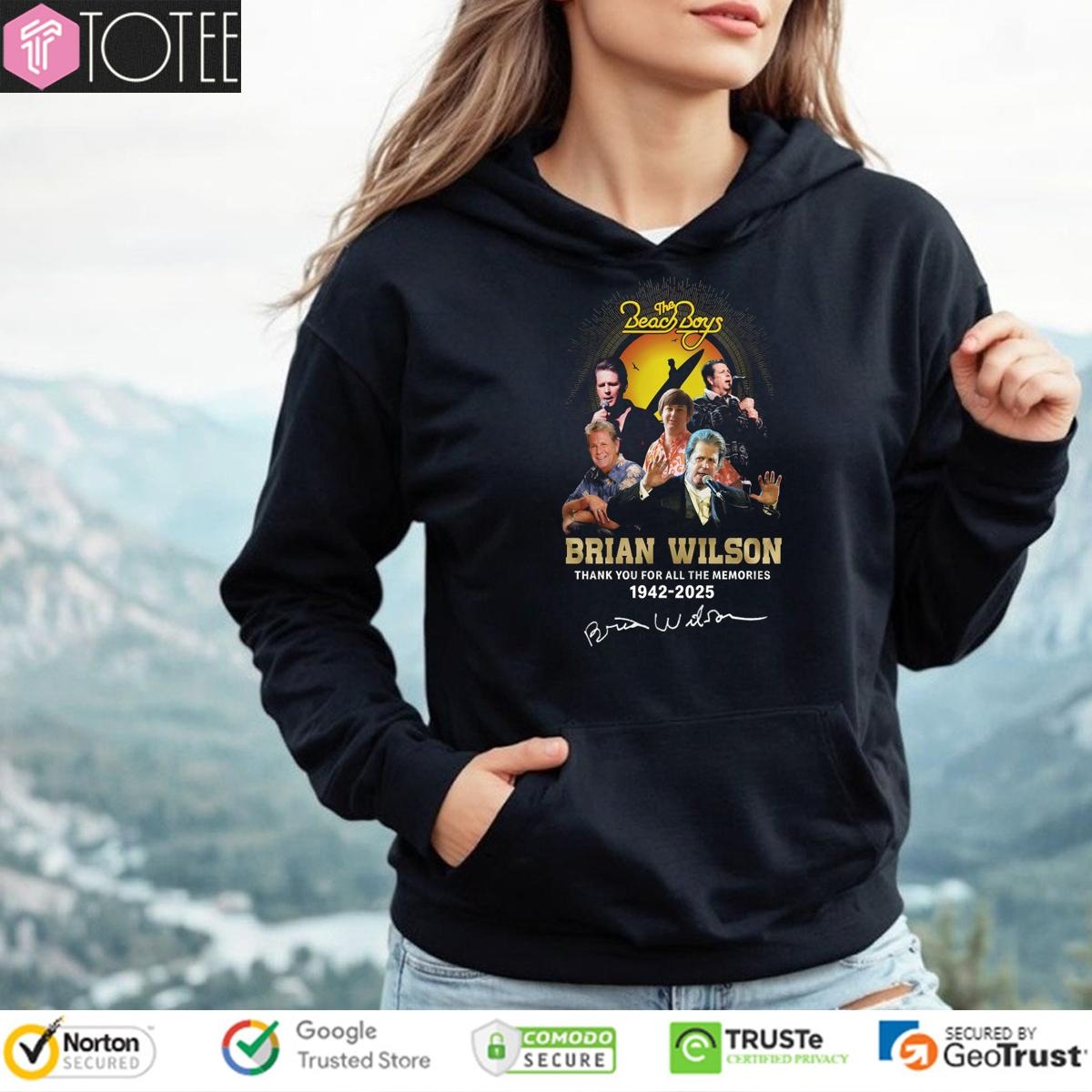 The Beach Boys Thank You For All The Memories Brian Wilson 1942-2025 Hoodie