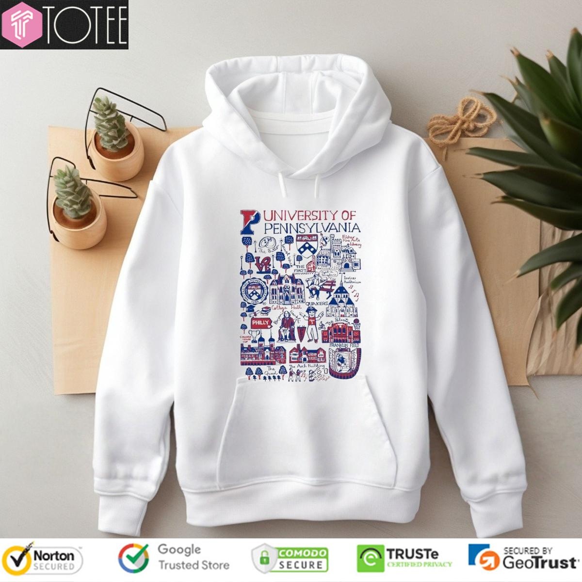 University Of Pennsylvania Art Illustration Hoodie