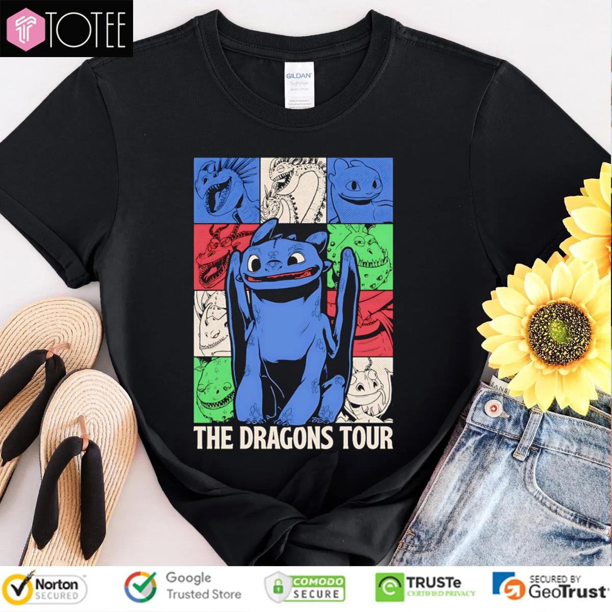 Toothless The Dragons Tour T-shirt