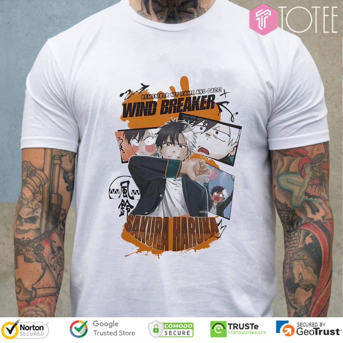 Wind Breaker Sakura Haruka Remember My Name And Face T-shirt