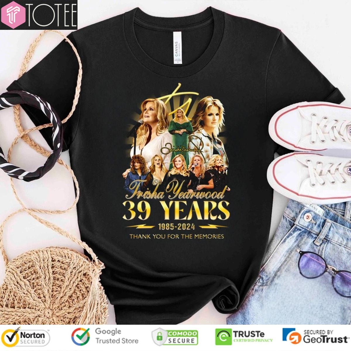 39 Years 1985-2024 Trisha Yearwood Signature T-shirt