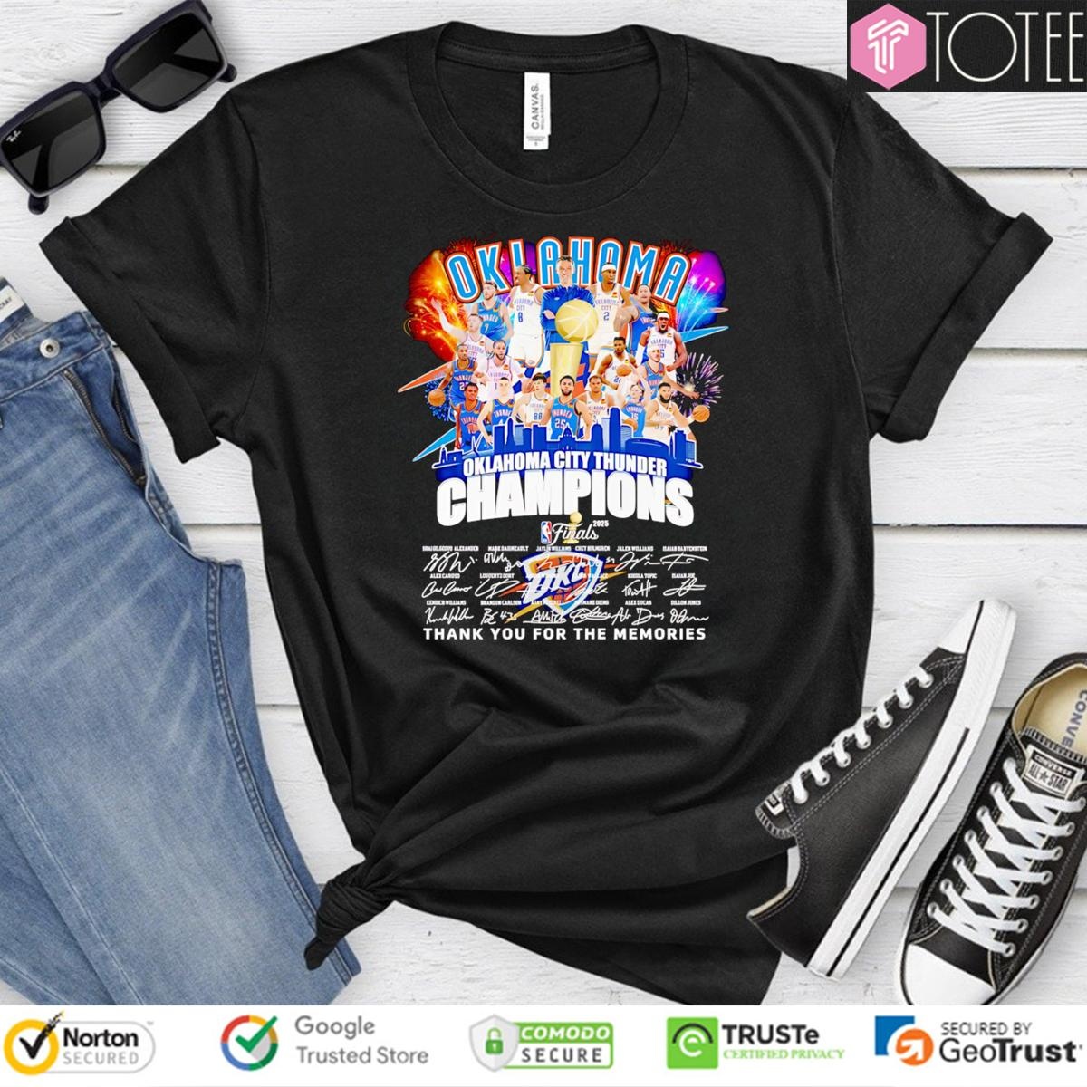Oklahoma City Thunder Champions Signed T-shirt