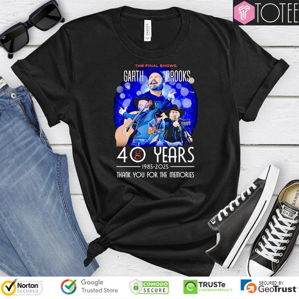 The Final Shows 40 Years 1985-2025 Garth Brooks T-shirt