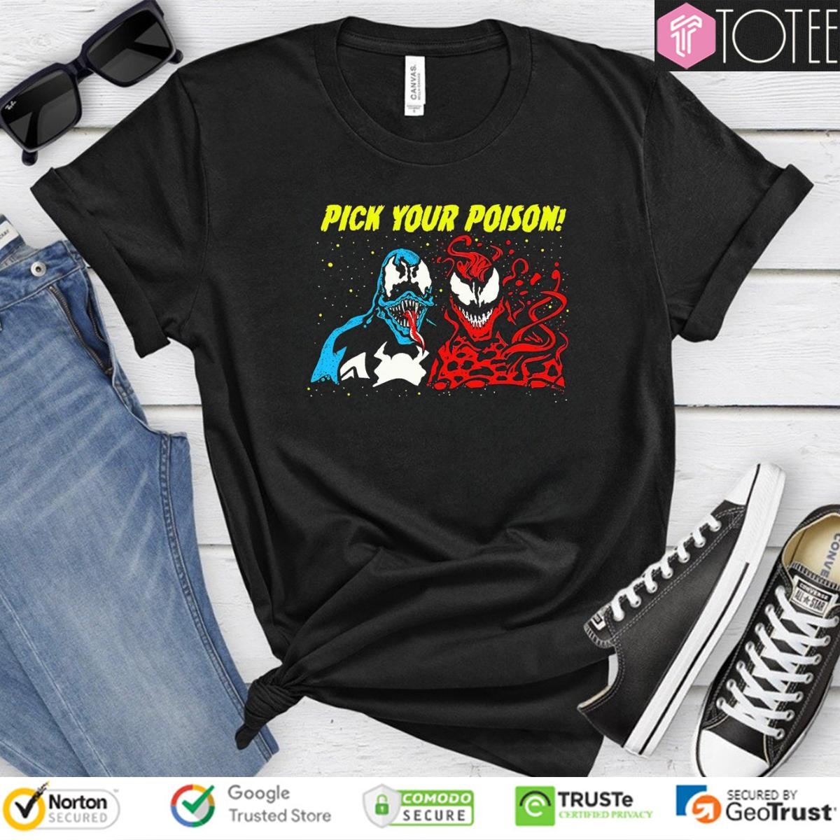 Marvel Venom Carnage Pick Your Poison T-shirt