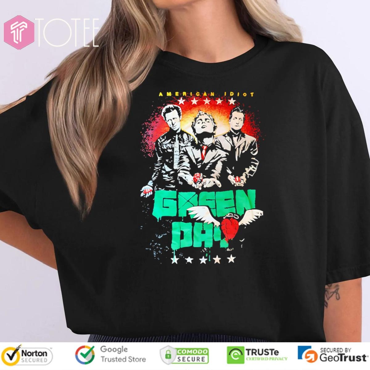 American Idiot Green Day Band Graphic T-shirt