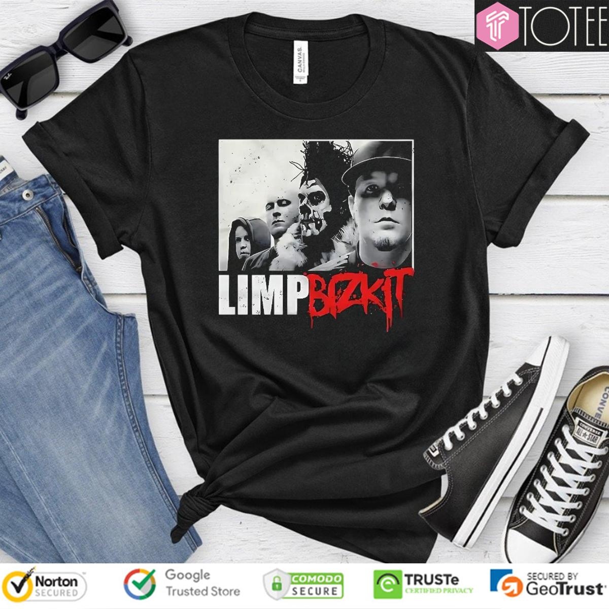 Limp Bizkit Grunge Portrait Band Members Metal T-shirt