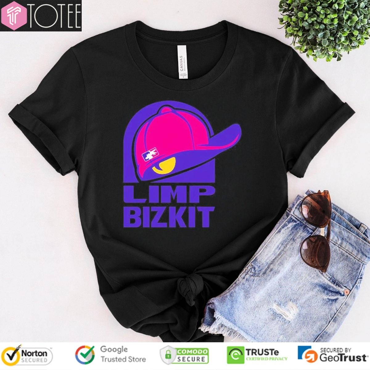 Limp Bizkit Snapback Cap Parody Taco Bell Logo T-shirt