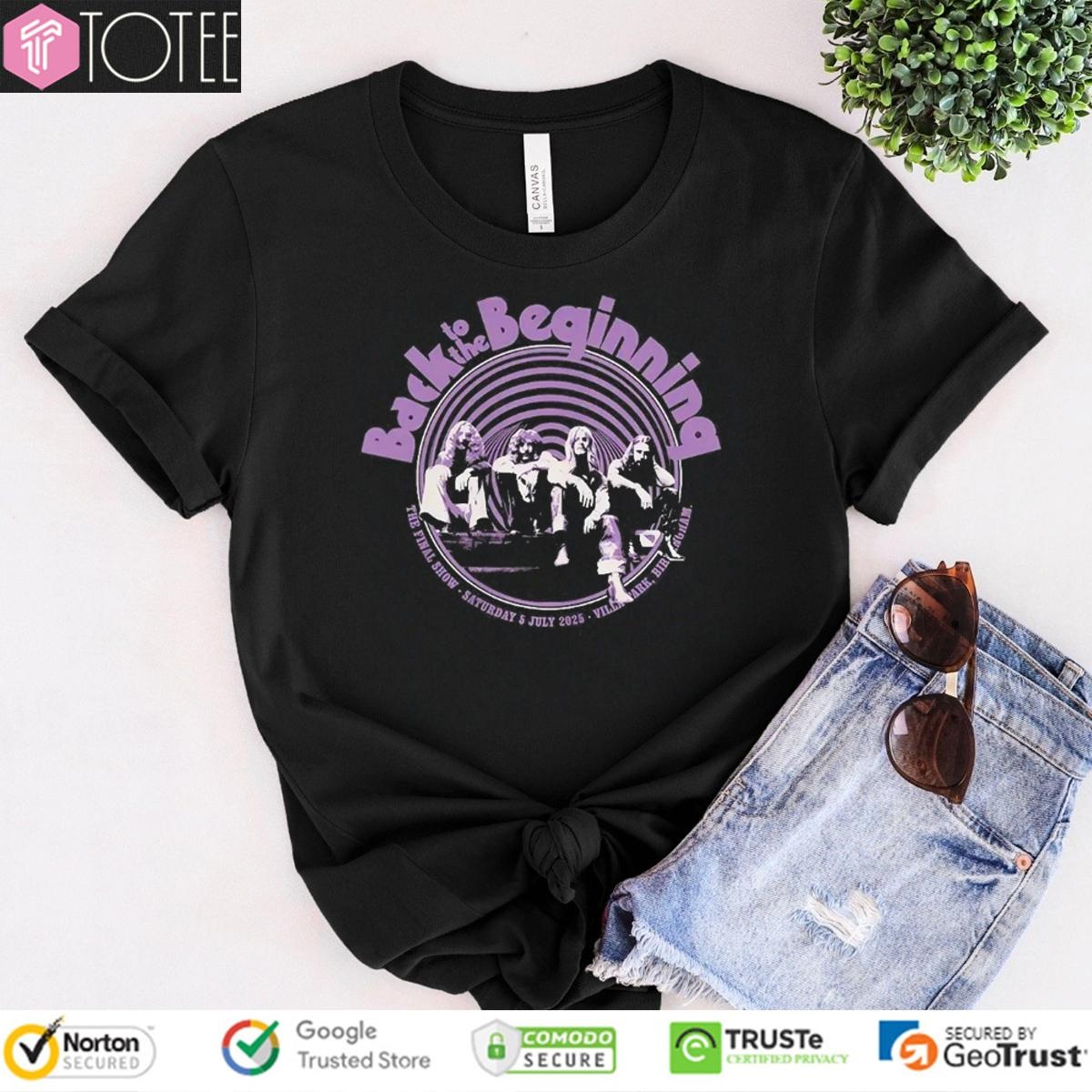 Black Sabbath Back To The Beginning The Final Show Saturday 5 July T-shirt