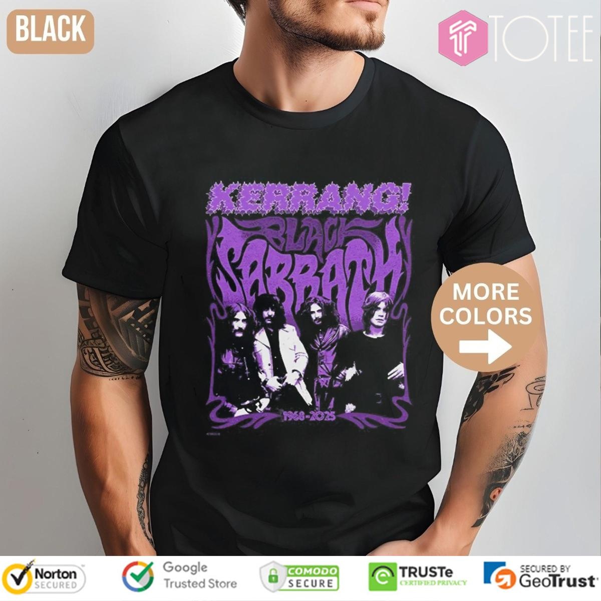 Black Sabbath X Kerrang 1968-2025 T-shirt