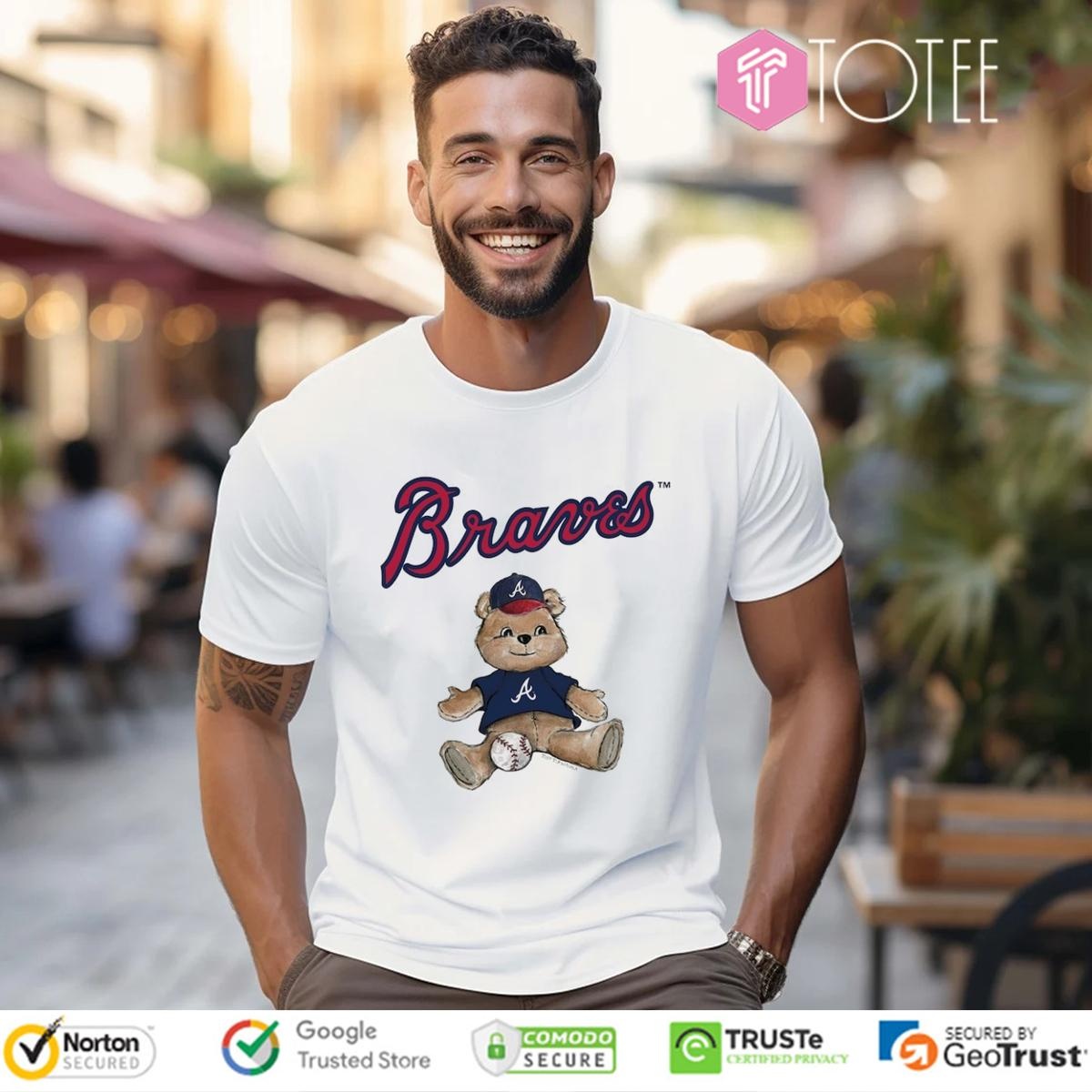 Tiny Turnip Teddy Bear X Atlanta Braves Baseball T-shirt